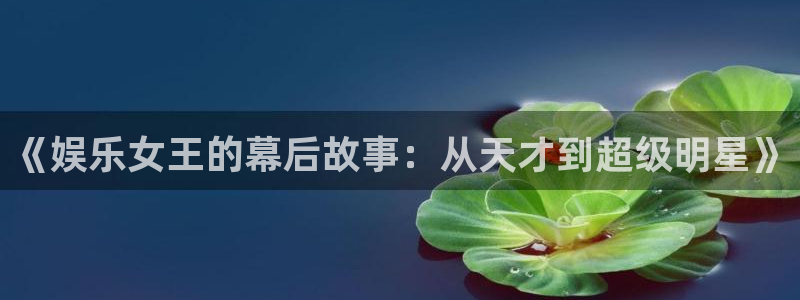 狗子28官网：《娱乐女王的幕后故事：从天才到超级明星》