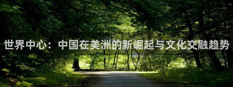 狗子28游戏官网入口注册：世界中心：中国在美洲的新崛起与文化交融趋势